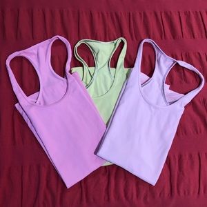 Lot of 3 Lululemon cool racerback tanks